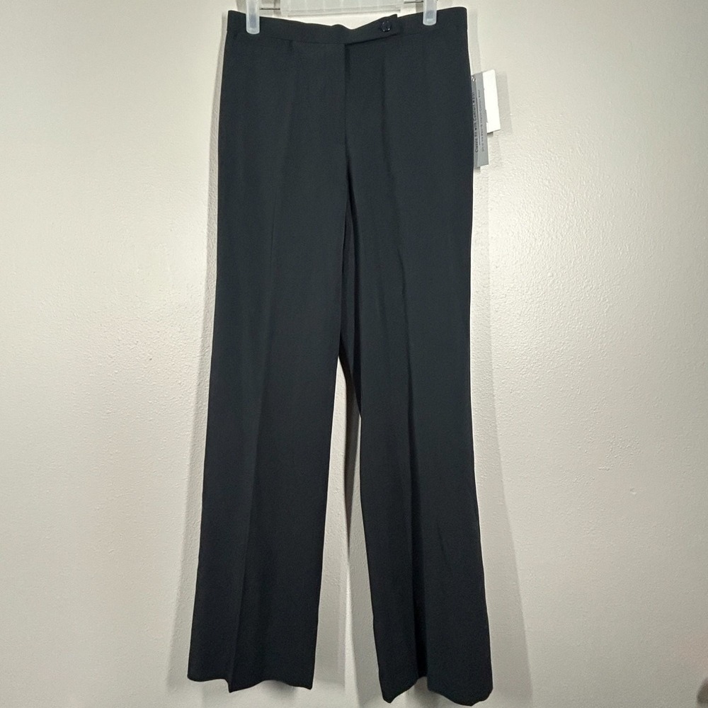 Zac & Rachel Womens Wide Leg Dress Pants 4 Deep Navy Bi-Stretch NP8138TU NWT